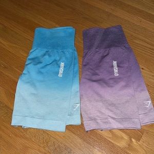 Two pairs of gymshark ombré shorts!